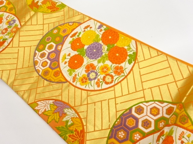 JAPANESE FUKURO OBI / WOVEN KIKU